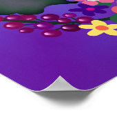 ボホブライト大きな美しい花 ポスター (角)