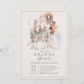 ボホブライドアンドラマスブライダルシャワー 招待状 (正面/裏面)