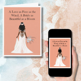 ボホブライドブライダルシャワーおめでとう カード