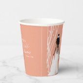 ボホブライド真珠と花のブライダルシャワー 紙コップ (右)