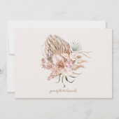 ボホブライド&ラマフォーマルブライダルシャワー 招待状 (裏面)