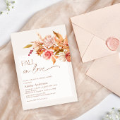 ボホブラウンズ秋フローラ秋インラブブライダルシャワー 招待状