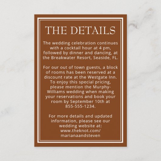 ボホブラウンミニマモダン縁どリスト エンクロージャーカード (正面)