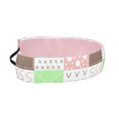 ボホブラウン、ブルゴーニュ、グリーンとマウヴお洒落 アスレチックヘッドバンド (左)