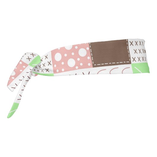 ボホブラウン、ブルゴーニュ、グリーンとマウヴお洒落 タイヘッドバンド (回転270)