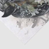 ボホブラックアンドホワイトフローラホース 薄葉紙 (詳細)