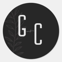 ボホブラックアンドホワイトヴィンテージボタニカル結婚ズクラ