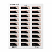 ボホブラックアー結婚チラベル ラベル (フルシート)