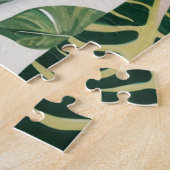 ボホブラックウーマンボタニカルポートレート ジグソーパズル (側面)