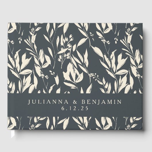 ボホブラックハンドドロー結婚ドフローラカスタムズ ゲストブック (正面)