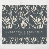 ボホブラックハンドドロー結婚ドフローラカスタムズ リキュールボトルラベル (シングルラベル)