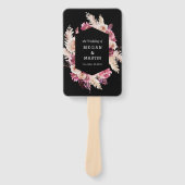 ボホブラックブルゴーニュ結婚フローラのハンドファン ハンドファン (正面)