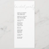 ボホブラックヴィンテージ植物学 プログラム (裏面)