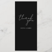 ボホブラックヴィンテージ植物学 メニュー (裏面)