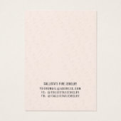 ボホブラック自然ヘアガールイヤリングネックレスカード (裏面)