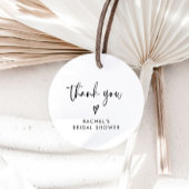 ボホブラック&ホワイトブライダルシャワーお願い ラウンドシール