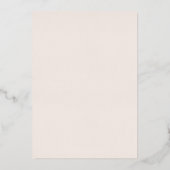 ボホブランチアンドバブリーバラ金ゴールドブライダルシャワー 箔招待状 (裏面)