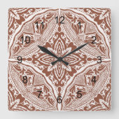 ボホブリエラ スクエア壁時計 (正面)