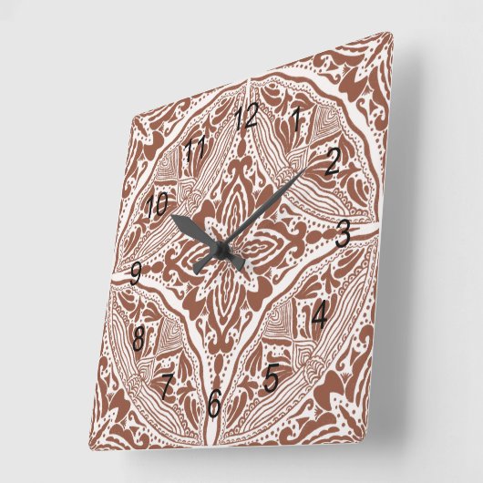 ボホブリエラ スクエア壁時計 (傾斜)