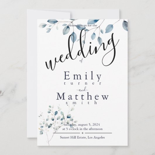 ボホブリス結婚ズ 招待状 (正面)