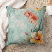 ボホブリーズトロピカルフラワー クッション (ブランケット)