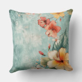 ボホブリーズトロピカルフラワー クッション (裏面)