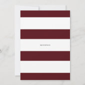 ボホブルガンディウォーターカラーフローラ賛美リース 招待状 (裏面)