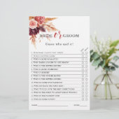 ボホブルガンディテラコッタフローラブライダルシャワーゲーム (スタンド正面)