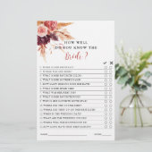 ボホブルガンディテラコッタフローラブライダルシャワーゲーム (スタンド正面)