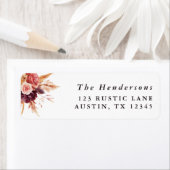 ボホブルガンディテラコッタフローラ差出人住所 ラベル (インサイチュ)