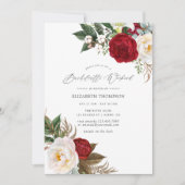 ボホブルガンディマルサラフローラバチェロレッテ週末 招待状 (正面)