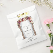 ボホブルグンディ結婚のアーチ好意バッグ フェイバーバッグ (封をした状態)