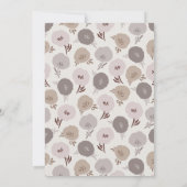 ボホブルゴーニュとトープ植物学結婚の 招待状 (裏面)