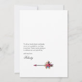 ボホブルゴーニュとネイビーワインの試飲ブライダルシャワー サンキューカード (裏面)