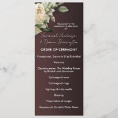 ボホブルゴーニュとヴィンテージ結婚バラ プログラム (正面)