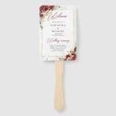 ボホブルゴーニュと赤面バラユーカリプタスプログラム ハンドファン (正面)