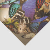 ボホブルゴーニュカラフル熱帯蝶 薄葉紙 (詳細)