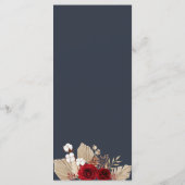 ボホブルゴーニュバラとパンパスグラス メニュー (裏面)