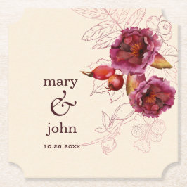 ボホブルゴーニュバラトレーサリー ペーパーコースター