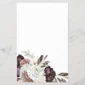 ボホブルゴーニュバラ秋ブライダルシャワーゲームフライヤー チラシ (裏面)