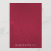 ボホブルゴーニュフローラブライダルシャワーワインテイスティング アドバイスカード (裏面)