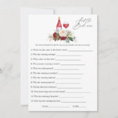 ボホブルゴーニュフローラワインテイスティングブライダルシャワー 招待状 (正面)