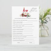 ボホブルゴーニュフローラワインテイスティングブライダルシャワー 招待状 (スタンド正面)