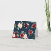 ボホブルゴーニュ結婚フローラサンキューカード サンキューカード (裏面)