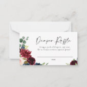 ボホブルゴーニュ赤面おむつラッフルカード ノートカード (正面)