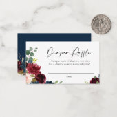 ボホブルゴーニュ赤面おむつラッフルカード ノートカード (正面/裏面インサイチュ)