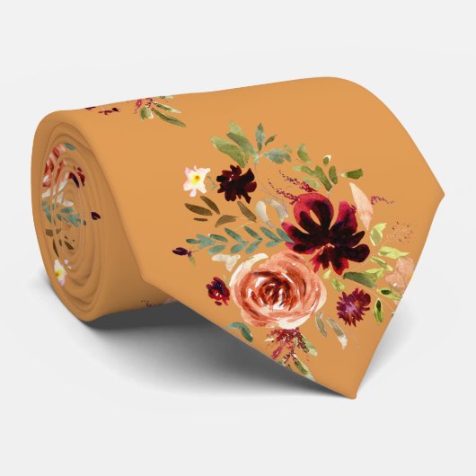 ボホブルゴーニュ赤面ウォーター色 ネクタイ (ロール)