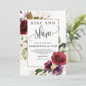 ボホブルゴーニュ赤面ピンクフローラの上昇と輝き 招待状 (スタンド正面)