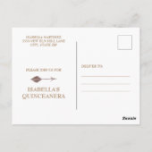 ボホブルゴーニュ赤面ピンクフローラキンセアニラ ポストカード (裏面)