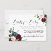 ボホブルゴーニュ赤面ブックスベビーカード ノートカード (正面)